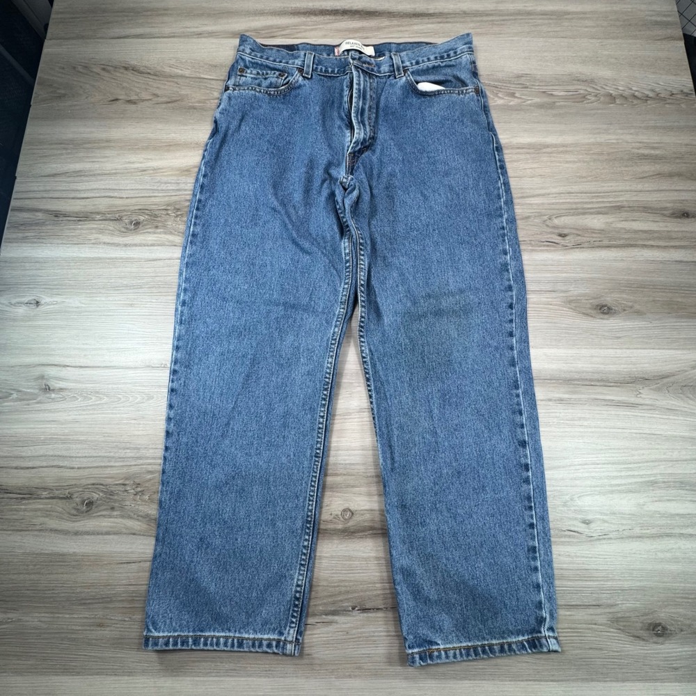 Vintage Y2K Levi's 550 Relaxed Fit Jeans Mens Blue Denim W36 L30